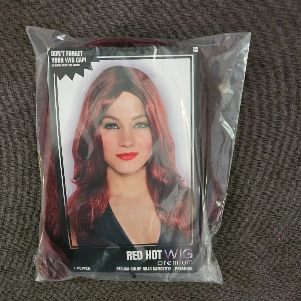 New Women Red Hot Soft Wave Imported Fever Wig One Size